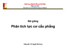 Bài giảng Thiết kế nguyên lý máy: Chương 3 - TS. Nguyễn Bá Hưng