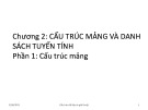 Bài giảng Cấu trúc dữ liệu và giải thuật: Chương 2.1 - TS. Nguyễn Thị Kim Thoa