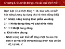 Bài giảng Nhiệt động học: Chương 3 - Nguyễn Thế Lương