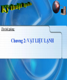 Bài giảng Kỹ thuật lạnh chương 2: Nguyễn Thị Kim Liên