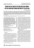 Nghiên cứu các nhân tố tác động đến tăng trưởng của các ngân hàng thương mại niêm yết tại Việt Nam