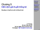 Bài giảng Lý thuyết xác suất và thống kê toán: Chương 5 - Lê Phương