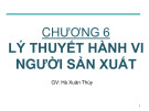 Bài giảng Kinh tế vi mô Chương 6: Hà Xuân Thùy (Chi tiết, mới nhất)