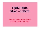 Bài giảng Triết học Mác-Lênin: Chương 2 - PGS. TS Phương Kỳ Sơn