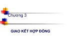 Bài giảng Luật hợp đồng: Chương 3 - ThS. Nguyễn Phan Phương Tần