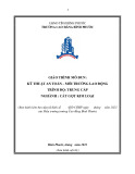 Giáo trình Kỹ thuật an toàn - môi trường lao động (Ngành: Cắt gọt kim loại - Trung cấp) - Trường Cao đẳng Bình Phước