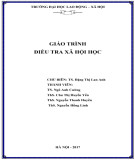 Giáo trình Điều tra xã hội học: Phần 1