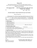 Mẫu Giấy đề nghị xác nhận thanh toán qua ngân hàng (Phụ lục số 03)