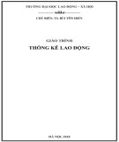 Giáo trình Thống kê lao động: Phần 2 - Bùi Tôn Hiến