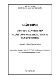 Giáo trình Lập trình PHP (Ngành: Công nghệ thông tin - Cao đẳng liên thông) - Trường Cao đẳng Xây dựng số 1