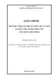 Giáo trình Hệ quản trị cơ sở dữ liệu Access (2021) - Ngành Công nghệ thông tin, Trường Cao đẳng Xây dựng số 1
