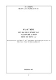 Giáo trình Kế toán phần mềm (mới nhất) - Ngành Kế toán Trung cấp - Trường Cao đẳng Xây dựng số 1