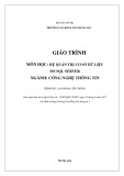 Giáo trình Hệ quản trị cơ sở dữ liệu MS SQL Server tốt nhất (Ngành Công nghệ thông tin - Cao đẳng liên thông) - Trường Cao đẳng Xây dựng số 1