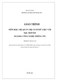 Giáo trình Hệ quản trị cơ sở dữ liệu SQL Server (Công nghệ thông tin - Trung cấp) - Trường Cao đẳng Xây dựng số 1