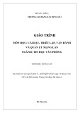 Giáo trình Cài đặt, Thiết lập, Quản lý và Vận hành Mạng LAN (Tin học văn phòng - Trung cấp) - Trường Cao đẳng Xây dựng số 1