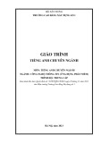 Giáo trình Tiếng Anh chuyên ngành Công nghệ thông tin Trung cấp - Trường Cao đẳng Xây dựng số 1
