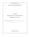 Giáo trình Bảo dưỡng và Sửa chữa Hệ thống Lái Ô tô (Trung cấp) - Trường Cao đẳng nghề Ninh Thuận