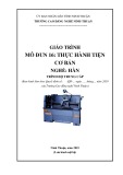 Giáo trình Thực hành tiện cơ bản (Ngành: Hàn - Trung cấp) - Trường Cao đẳng nghề Ninh Thuận