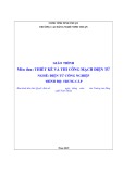 Giáo trình Thiết kế và Thi công Mạch Điện tử (Điện tử Công nghiệp - Trung cấp) - Trường Cao đẳng nghề Ninh Thuận