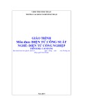 Giáo trình Điện tử công suất tốt nhất (Ngành Điện tử công nghiệp - Cao đẳng) - Trường Cao đẳng nghề Ninh Thuận