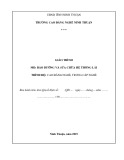 Giáo trình Bảo dưỡng và sửa chữa hệ thống lái ô tô (Cao đẳng/Trung cấp) - Trường Cao đẳng nghề Ninh Thuận