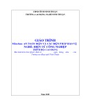 Giáo trình An toàn điện và các biện pháp bảo vệ (Điện tử công nghiệp - Cao đẳng) - Trường Cao đẳng nghề Ninh Thuận