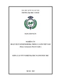 Nghiên cứu hoạt chất Ginsenosid Rb1 trong lá sâm Việt Nam (Panax vietnamensis Ha & Grushv.): Khóa luận tốt nghiệp ngành Dược học