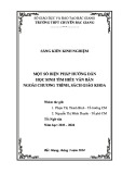 Sáng kiến kinh nghiệm THPT: Một số biện pháp hướng dẫn học sinh tìm hiểu văn bản ngoài chương trình, sách giáo khoa