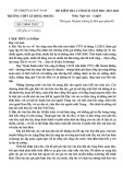 Đề thi học kì 2 môn Ngữ văn lớp 10 năm 2023-2024 - Trường THPT Lê Hồng Phong, Quảng Nam