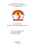 Đề cương ôn tập học phần Chính trị và Chính sách công