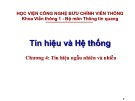 Bài giảng Tín hiệu và hệ thống: Chương 4 - Trần Thủy Bình
