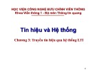 Bài giảng Tín hiệu và hệ thống: Chương 3 - Trần Thủy Bình