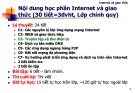 Bài giảng Internet và giao thức: Chương 3 - TS. Nguyễn Chiến Trinh