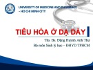 Bài giảng Tiêu hóa ở dạ dày - Ths. BS. Đặng Huỳnh Anh Thư