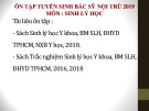 Bài giảng Sinh lý hồng cầu - TS. BS. Mai Phương Thảo