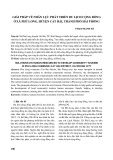 Giải pháp về nhân lực phát triển du lịch cộng đồng ở xã Phù Long, huyện Cát Hải, thành phố Hải Phòng
