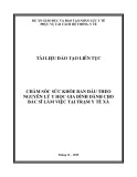 Tài liệu đào tạo liên tục Chăm sóc sức khỏe ban đầu theo nguyên lý y học gia đình cho bác sĩ trạm y tế xã