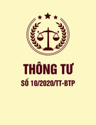Thông tư số 10/2020/TT-BTP