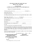 Giấy đề nghị cấp đổi giấy chứng nhận tư vấn viên pháp luật (Mẫu TP-TVPL-06-sđ)