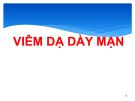 Bài giảng Viêm dạ dày mạn - ThS. Lê Minh Tân