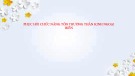 Bài giảng Phục hồi chức năng: Phục hồi chức năng tổn thương thần kinh ngoại biên