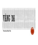 Bài giảng Vàng da - ThS. BS. Lê Minh Tân