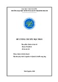 Đề cương chi tiết học phần Quản trị dự trữ (Mã học phần: WAM331)