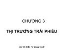 Bài giảng Tài chính tiền tệ: Chương 3 - TS. Trần Thị Mộng Tuyết