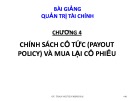 Bài giảng Quản trị tài chính: Chương 4 - Trần Nguyễn Minh Hải