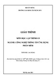 Giáo trình Lập trình C# tốt nhất (Ngành Công nghệ thông tin Cao đẳng) - Trường Cao đẳng Xây dựng số 1