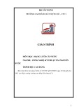 Giáo trình Mạng lưới cấp nước (Cao đẳng): Ngành Công nghệ kỹ thuật tài nguyên nước - Trường Cao đẳng Xây dựng số 1