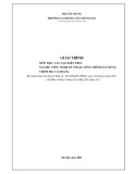 Giáo trình Cấu tạo kiến trúc Công nghệ kỹ thuật công trình xây dựng (Cao đẳng) - Trường Cao đẳng Xây dựng số 1