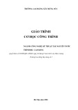 Giáo trình Cơ học công trình ngành Công nghệ kỹ thuật tài nguyên nước (Cao đẳng) - Trường Cao đẳng Xây dựng số 1