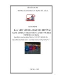 Giáo trình Làm việc với hóa chất môi trường 3 (Cao đẳng): Kỹ thuật thoát nước và xử lý nước thải - Trường Cao đẳng Xây dựng số 1